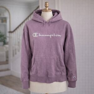 Champion Purple Pastel Sweatshirt Hoodie Sweater Medium